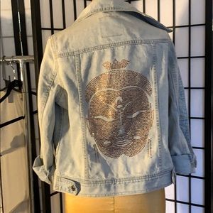 Gorgeous one of a kind rhinestone Buddha jacket